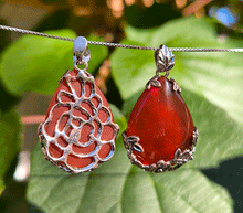 Naložite sliko v pregledovalnik galerije, karneol obesek nakit kristali poldragi kamni kristal karneol talisman za zascito kristaloterapija modni nakit damski nakit zenski nakit nakit iz kristalov karneol