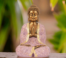 Naložite sliko v pregledovalnik galerije, buda kip buda kipec figura buda buddha dekoracija za dom buda meditacija buda zascita meditacija anjali mudra