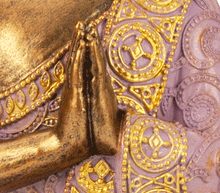 Naložite sliko v pregledovalnik galerije, buda kip buda kipec figura buda buddha dekoracija za dom buda meditacija buda zascita meditacija anjali mudra