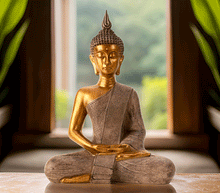 Naložite sliko v pregledovalnik galerije, buda kip buda kipec figura buda buddha dekoracija za dom buda meditacija buda zascita meditacija