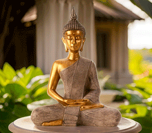 Naložite sliko v pregledovalnik galerije, buda kip buda kipec figura buda buddha dekoracija za dom buda meditacija buda zascita meditacija