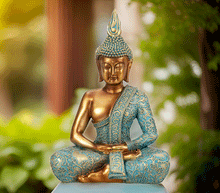 Naložite sliko v pregledovalnik galerije, buda kip buda kipec figura buda buddha dekoracija za dom buda meditacija buda zascita meditacija