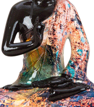 Naložite sliko v pregledovalnik galerije, buda kip buda kipec figura buda buddha dekoracija za dom buda meditacija buda zascita meditacija vitkara mudra