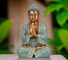 Naložite sliko v pregledovalnik galerije, buda kip buda kipec figura buda buddha dekoracija za dom buda meditacija buda zascita meditacija