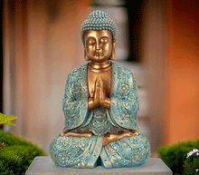 Naložite sliko v pregledovalnik galerije, buda kip buda kipec figura buda buddha dekoracija za dom buda meditacija buda zascita meditacija