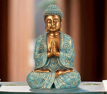Naložite sliko v pregledovalnik galerije, buda kip buda kipec figura buda buddha dekoracija za dom buda meditacija buda zascita meditacija