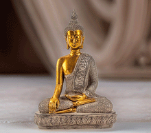 Naložite sliko v pregledovalnik galerije, buda kip buda kipec figura buda buddha dekoracija za dom buda meditacija buda zascita meditacija buda varada mudra