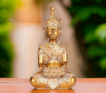 Naložite sliko v pregledovalnik galerije, buda kip buda kipec figura buda buddha dekoracija za dom buda meditacija buda svecnik zascita meditacija svečnik buda