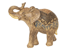 Naložite sliko v pregledovalnik galerije, slon kip slonček figura sloncek slon za srečo slon dvignjen rilec sloncek bogastvo dekoracija za dom sreča sreca slon