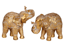 Naložite sliko v pregledovalnik galerije, kip slon kipec slonček figura sloncek slon za sreco dekoracija za dom slon dvignjen rilec dobra energija slon