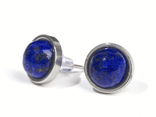 Naložite sliko v pregledovalnik galerije, uhani s kristali kristalni uhani nakit iz kristalov uhani podragi kamni uhani lapis lazuli talisman