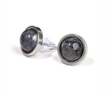 Naložite sliko v pregledovalnik galerije, uhani s kristali kristalni uhani nakit iz kristalov uhani podragi kamni uhani larvikit talisman