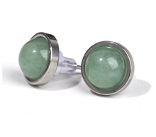 Naložite sliko v pregledovalnik galerije, uhani s kristali kristalni uhani nakit iz kristalov uhani podragi kamni uhani aventurin