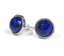 Naložite sliko v pregledovalnik galerije, uhani s kristali kristalni uhani nakit iz kristalov uhani podragi kamni uhani lapis lazuli talisman