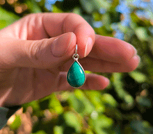 Naložite sliko v pregledovalnik galerije, srebrni obesek 925 malahit nakit kristal srebro 925 malahit zenski nakit modni nakit kristali obesek kristali poldragi kamni talisman