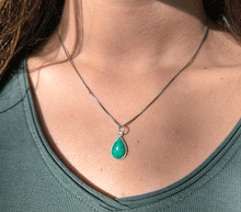 Naložite sliko v pregledovalnik galerije, srebrni obesek 925 malahit nakit kristal srebro 925 malahit zenski nakit modni nakit kristali obesek kristali poldragi kamni talisman