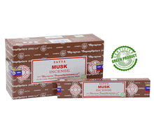 Naložite sliko v pregledovalnik galerije, Satya Musk dišeče palčke Satya Močus disece palcke disece palcke Satya dišave Satya disave kadila meditiranje duhovnost dišeče palčke Sai baba Satya Musk sproscanje disave za dom meditacijo aromaterapija