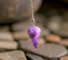 Naložite sliko v pregledovalnik galerije, nihalo ametist talisman nihalo iz ametista kristalno nihalo kristali nihalo poldragikamni nihala merjenje energije nihala