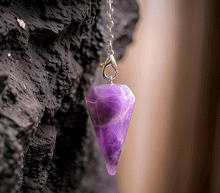 Naložite sliko v pregledovalnik galerije, nihalo ametist talisman nihalo iz ametista kristalno nihalo kristali nihalo poldragikamni nihala merjenje energije nihala