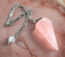 Naložite sliko v pregledovalnik galerije, nihalo roževec talisman nihalo iz rozevec kristalno nihalo kristali nihalo poldragikamni nihala merjenje energije nihala