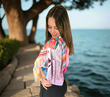 Naložite sliko v pregledovalnik galerije, obojestranski ženski šal poletni šali modni sal pisani sali cvetlice prehodni sal viskoza svila barvit ženski šali moda udoben šal mehek obojestranski sal jesenski šal cvetlični ženski šal moda