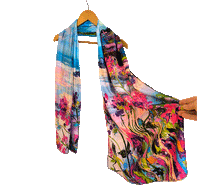 Naložite sliko v pregledovalnik galerije, obojestranski ženski šal poletni šali modni sal pisani sali cvetlice prehodni sal viskoza svila barvit ženski šali moda udoben šal mehek obojestranski sal jesenski šal cvetlični ženski šal moda
