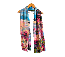 Naložite sliko v pregledovalnik galerije, obojestranski ženski šal poletni šali modni sal pisani sali cvetlice prehodni sal viskoza svila barvit ženski šali moda udoben šal mehek obojestranski sal jesenski šal cvetlični ženski šal moda
