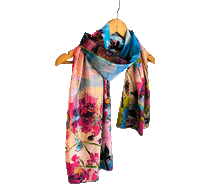 Naložite sliko v pregledovalnik galerije, obojestranski ženski šal poletni šali modni sal pisani sali cvetlice prehodni sal viskoza svila barvit ženski šali moda udoben šal mehek obojestranski sal jesenski šal cvetlični ženski šal moda