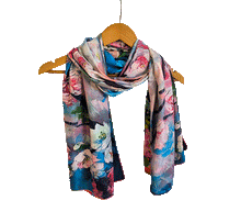 Naložite sliko v pregledovalnik galerije, obojestranski ženski šal poletni šali modni sal pisani sali cvetlice prehodni sal viskoza svila barvit ženski šali moda udoben šal mehek obojestranski sal jesenski šal cvetlični ženski šal