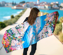 Naložite sliko v pregledovalnik galerije, obojestranski ženski šal poletni šali modni sal pisani sali cvetlice prehodni sal viskoza svila barvit ženski šali moda udoben šal mehek obojestranski sal jesenski šal cvetlični ženski šal