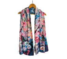 Naložite sliko v pregledovalnik galerije, obojestranski ženski šal poletni šali modni sal pisani sali cvetlice prehodni sal viskoza svila barvit ženski šali moda udoben šal mehek obojestranski sal jesenski šal cvetlični ženski šal