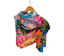 Naložite sliko v pregledovalnik galerije, obojestranski ženski šal poletni šali modni sal pisani sali cvetlice prehodni sal viskoza svila barvit ženski šali moda udoben šal mehek obojestranski sal jesenski šal cvetlični ženski šal