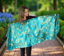 Naložite sliko v pregledovalnik galerije, obojestranski ženski šal poletni šali modni sal pisani sali cvetlice prehodni sal viskoza svila barvit ženski šali moda udoben šal mehek obojestranski sal jesenski šal cvetlični ženski šal