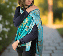 Naložite sliko v pregledovalnik galerije, obojestranski ženski šal poletni šali modni sal pisani sali cvetlice prehodni sal viskoza svila barvit ženski šali moda udoben šal mehek obojestranski sal jesenski šal cvetlični ženski šal