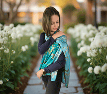 Naložite sliko v pregledovalnik galerije, obojestranski ženski šal poletni šali modni sal pisani sali cvetlice prehodni sal viskoza svila barvit ženski šali moda udoben šal mehek obojestranski sal jesenski šal cvetlični ženski šal