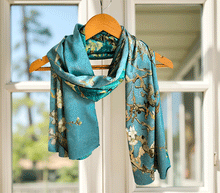Naložite sliko v pregledovalnik galerije, obojestranski ženski šal poletni šali modni sal pisani sali cvetlice prehodni sal viskoza svila barvit ženski šali moda udoben šal mehek obojestranski sal jesenski šal cvetlični ženski šal