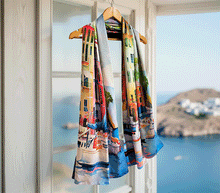 Naložite sliko v pregledovalnik galerije, obojestranski ženski šal poletni šali modni sal pisani sali cvetlice prehodni sal viskoza svila barvit ženski šali moda udoben šal mehek obojestranski sal jesenski šal cvetlični ženski šal