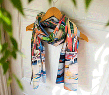 Naložite sliko v pregledovalnik galerije, obojestranski ženski šal poletni šali modni sal pisani sali cvetlice prehodni sal viskoza svila barvit ženski šali moda udoben šal mehek obojestranski sal jesenski šal cvetlični ženski šal