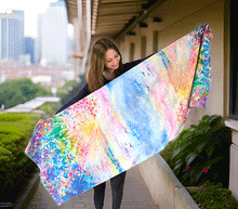 Naložite sliko v pregledovalnik galerije, obojestranski ženski šal poletni šali modni sal pisani sali cvetlice prehodni sal viskoza svila barvit ženski šali moda udoben šal mehek obojestranski sal jesenski šal cvetlični ženski šal