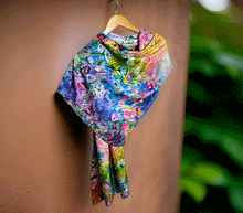 Naložite sliko v pregledovalnik galerije, obojestranski ženski šal poletni šali modni sal pisani sali cvetlice prehodni sal viskoza svila barvit ženski šali moda udoben šal mehek obojestranski sal jesenski šal cvetlični ženski šal