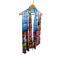 Naložite sliko v pregledovalnik galerije, obojestranski ženski šal poletni šali modni sal pisani sali cvetlice prehodni sal viskoza svila barvit ženski šali moda udoben šal mehek obojestranski sal jesenski šal cvetlični ženski šal
