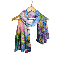 Naložite sliko v pregledovalnik galerije, obojestranski ženski šal poletni šali modni sal pisani sali cvetlice prehodni sal viskoza svila barvit ženski šali moda udoben šal mehek obojestranski sal jesenski šal cvetlični ženski šal