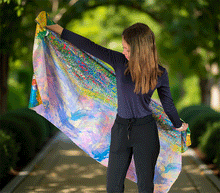 Naložite sliko v pregledovalnik galerije, obojestranski ženski šal poletni šali modni sal pisani sali cvetlice prehodni sal viskoza svila barvit ženski šali moda udoben šal mehek obojestranski sal jesenski šal cvetlični ženski šal sivka