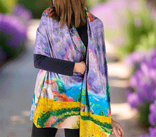 Naložite sliko v pregledovalnik galerije, obojestranski ženski šal poletni šali modni sal pisani sali cvetlice prehodni sal viskoza svila barvit ženski šali moda udoben šal mehek obojestranski sal jesenski šal cvetlični ženski šal sivka