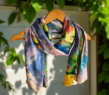 Naložite sliko v pregledovalnik galerije, obojestranski ženski šal poletni šali modni sal pisani sali cvetlice prehodni sal viskoza svila barvit ženski šali moda udoben šal mehek obojestranski sal jesenski šal cvetlični ženski šal sivka