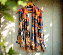 Naložite sliko v pregledovalnik galerije, obojestranski ženski šal poletni šali modni sal pisani sali cvetlice prehodni sal viskoza svila barvit ženski šali moda udoben šal mehek obojestranski sal jesenski šal cvetlični ženski šal