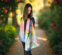 Naložite sliko v pregledovalnik galerije, obojestranski ženski šal poletni šali modni sal pisani sali cvetlice prehodni sal viskoza svila barvit ženski šali moda udoben šal mehek obojestranski sal jesenski šal cvetlični ženski šal