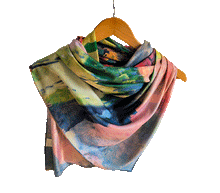 Naložite sliko v pregledovalnik galerije, obojestranski ženski šal poletni šali modni sal pisani sali cvetlice prehodni sal viskoza svila barvit ženski šali moda udoben šal mehek obojestranski sal jesenski šal cvetlični ženski šal