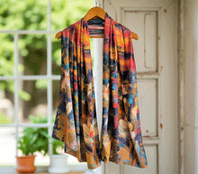 Naložite sliko v pregledovalnik galerije, obojestranski ženski šal poletni šali modni sal pisani sali cvetlice prehodni sal viskoza svila barvit ženski šali moda udoben šal mehek obojestranski sal jesenski šal cvetlični ženski šal