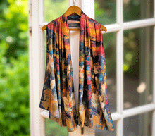 Naložite sliko v pregledovalnik galerije, obojestranski ženski šal poletni šali modni sal pisani sali cvetlice prehodni sal viskoza svila barvit ženski šali moda udoben šal mehek obojestranski sal jesenski šal cvetlični ženski šal